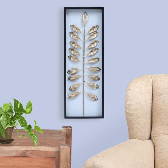 VEDAS Metal Crocus Leaf Wall Accent