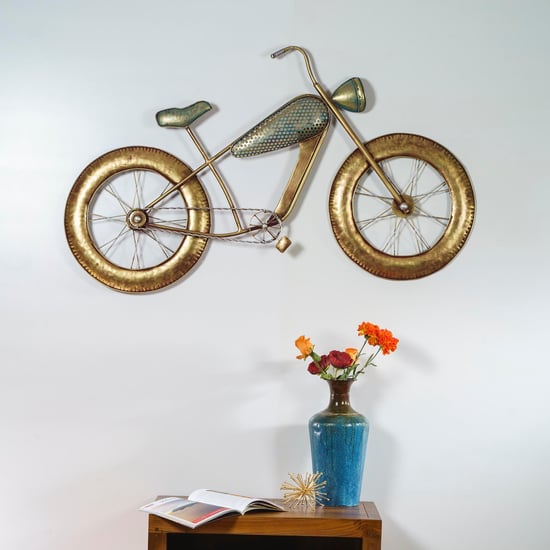 VEDAS Metal Stylish Bike Wall Art