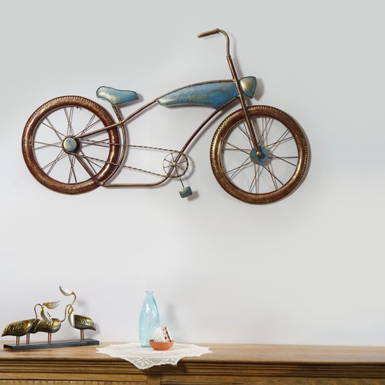 VEDAS Metal Young Bike Wall Art