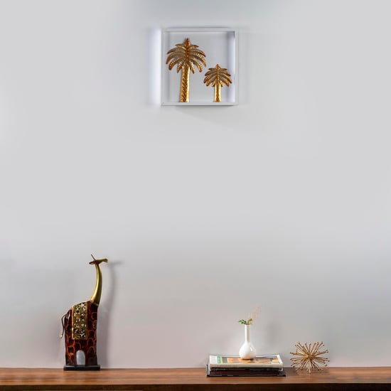 VEDAS Metal Date Palm Tree Framed Wall Art