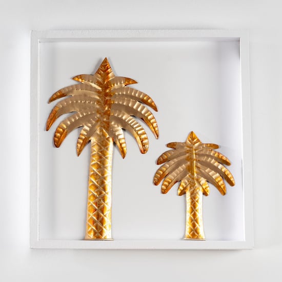 VEDAS Metal Date Palm Tree Framed Wall Art