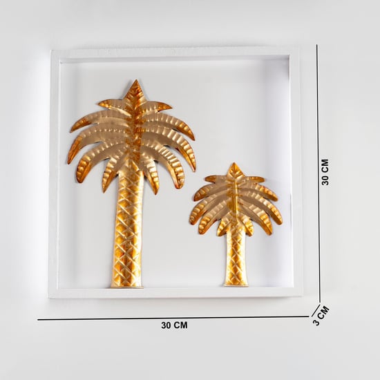 VEDAS Metal Date Palm Tree Framed Wall Art