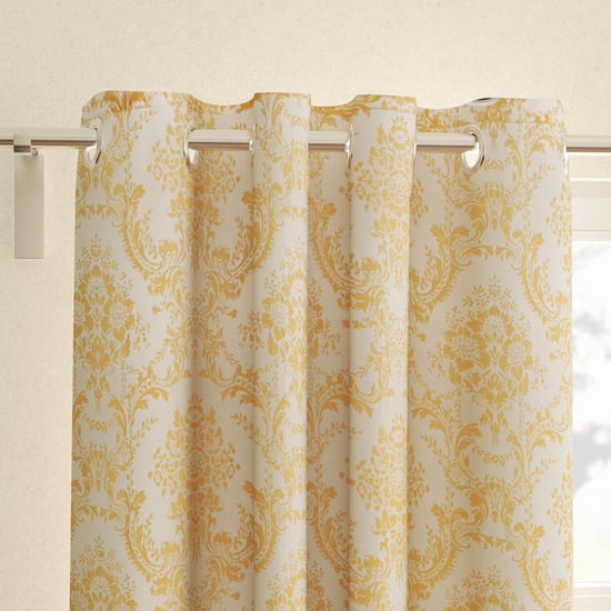 Crystal Set of 2 Embroidered Burnout Sheer Door Curtains