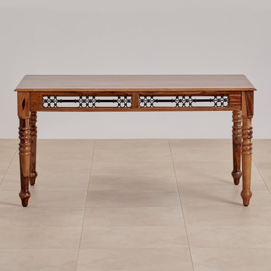 Kian Sheesham Wood 6-Seater Dining Table - Brown