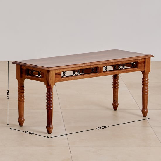 Kian Sheesham Wood Dining Bench - Brown
