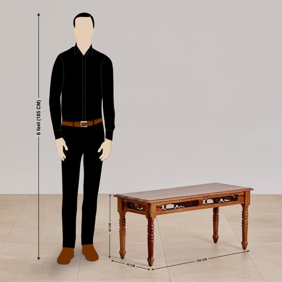 Kian Sheesham Wood Dining Bench - Brown