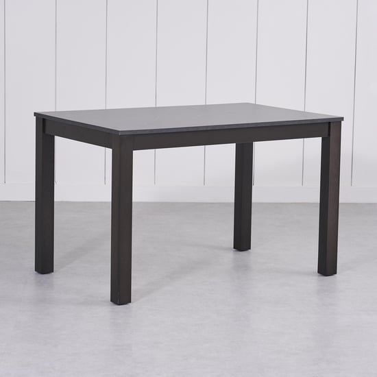 Helios Hazel Solid Wood 4-Seater Dining Table - Brown