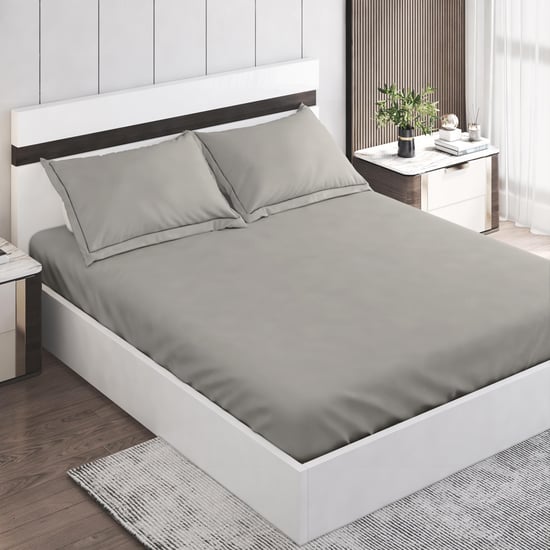 Colour Refresh Cotton 144TC 3Pcs Super King Bedsheet Set