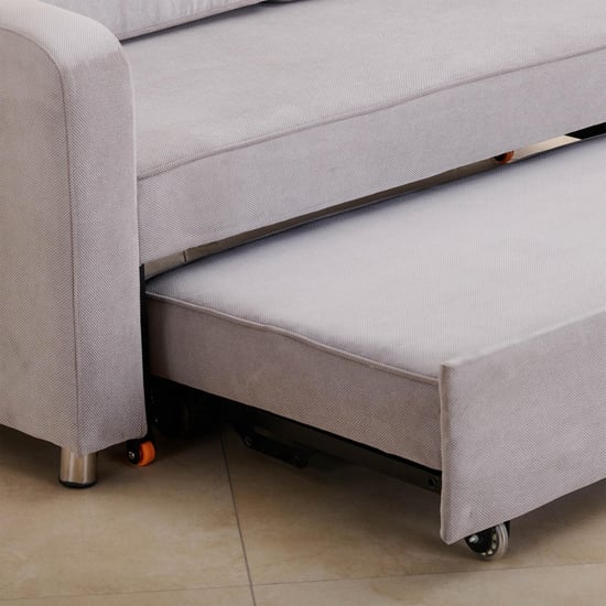 Frodo Fabric 3-Seater Sofa Bed - Grey