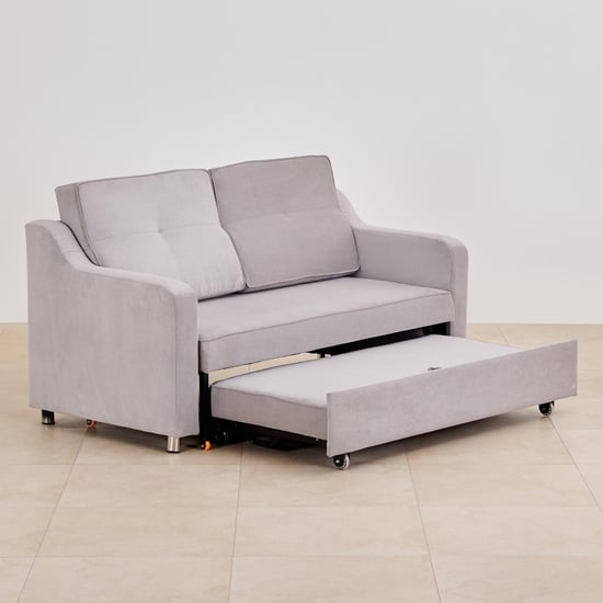 Frodo Fabric 3-Seater Sofa Bed - Grey