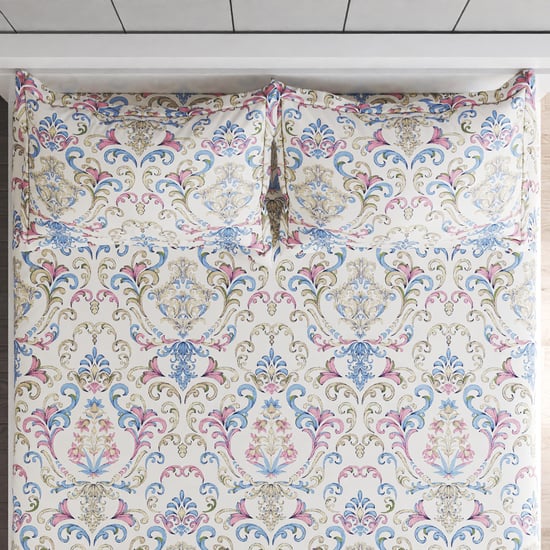 Grandeur Cotton 300TC Printed 3Pcs Super King Bedsheet Set