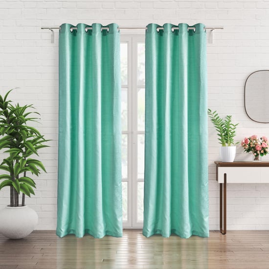 Morris Set of 2 Jacquard Light Filtering Door Curtains