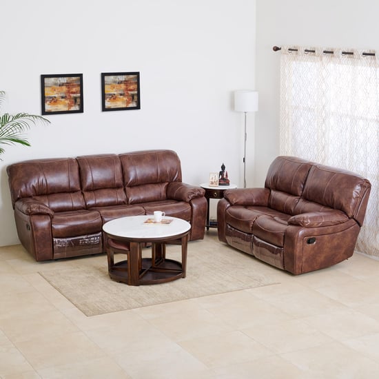 Harvey Nappa 3+2 Seater Recliner Set - Brown