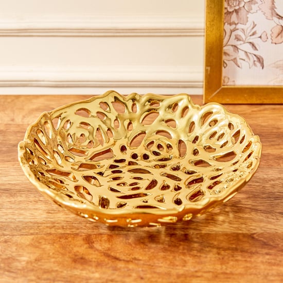 Stellar Stoneware Cutwork Decorative Platter