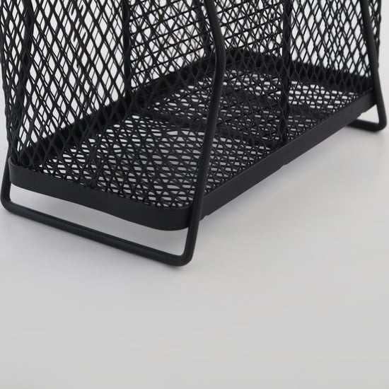 Chef Special Iron and Bamboo Utensil Holder