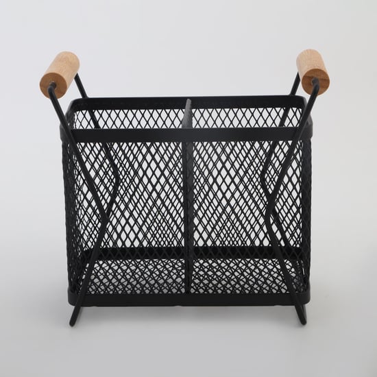 Chef Special Iron and Bamboo Utensil Holder