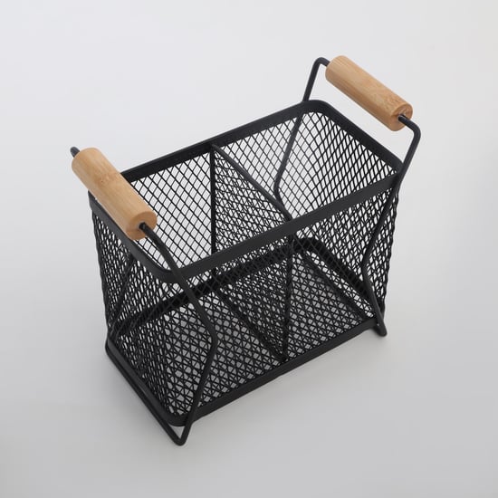 Chef Special Iron and Bamboo Utensil Holder