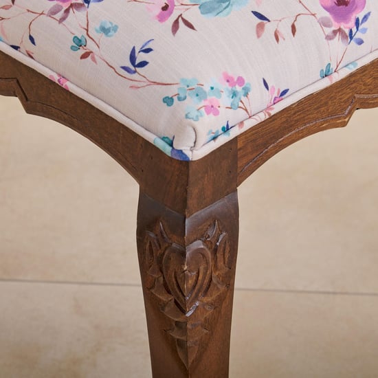 Victoria Marble Top 6-Seater Dining Set with Chairs - Beige