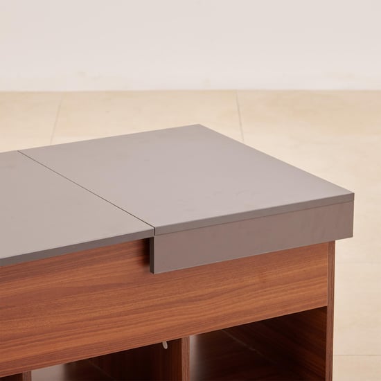 (Refurbished) Quadro Liftup Coffee Table - Walnut