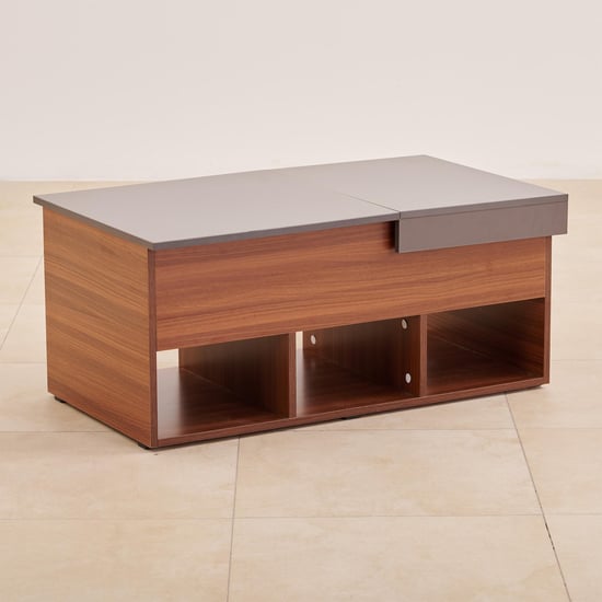 (Refurbished) Quadro Liftup Coffee Table - Walnut