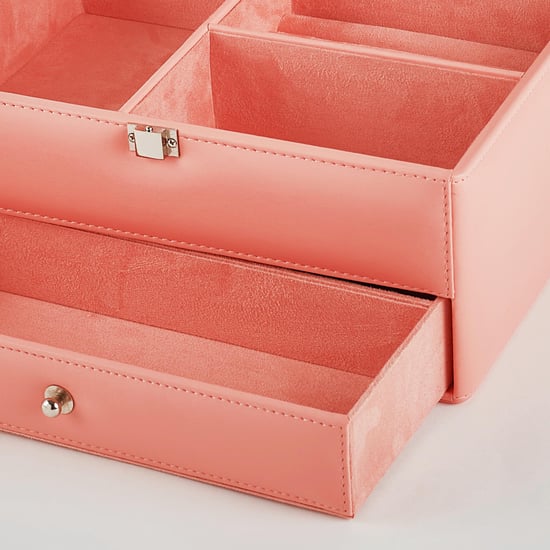 Orion Emma Faux Leather 2-Tier Jewellery Box
