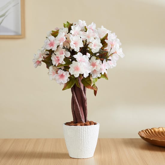 Gardenia Artificial Blossom Tree in Melamine Pot