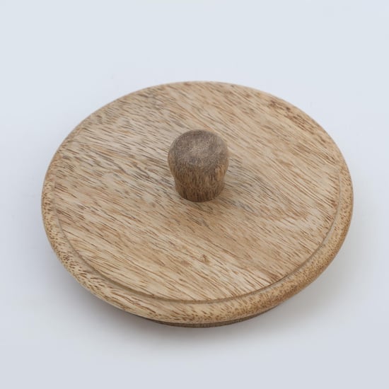 Mirage Iron Tea Canister with Mango Wood Lid