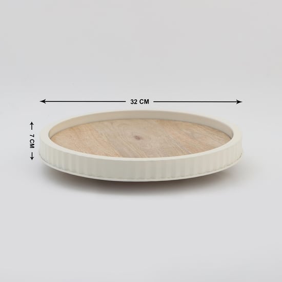 Mirage Mango Wood and Iron Lazy Susan