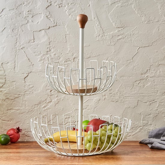 Mirage Iron 2-Tier Fruit Basket