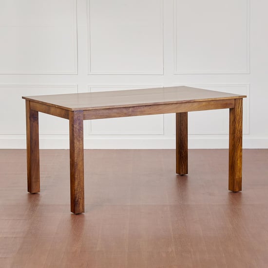 Adana Mango Wood 6-Seater Dining Table - Brown