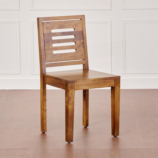 Adana NXT Set of 2 Mango Wood Dining Chairs- Brown