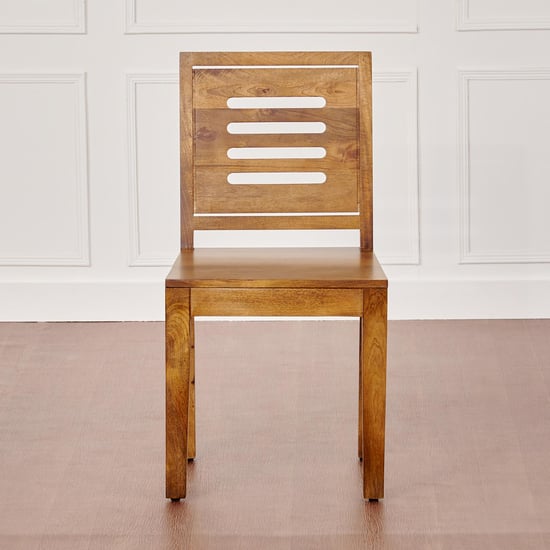 Adana NXT Set of 2 Mango Wood Dining Chairs- Brown