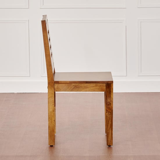 Adana NXT Set of 2 Mango Wood Dining Chairs- Brown