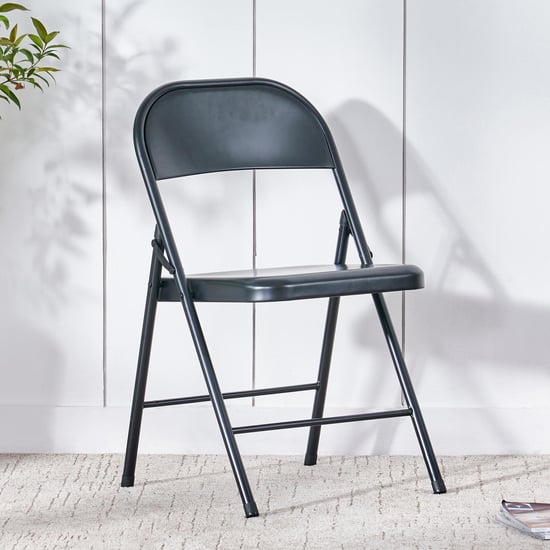 Kristof Metal Folding Chair - Black