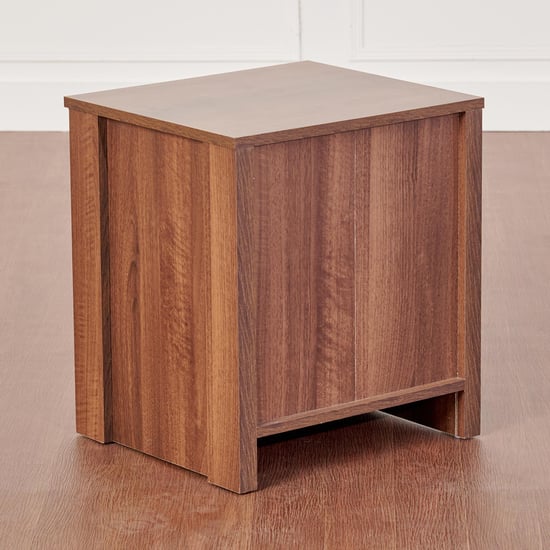 Leon Bed Side Table with Drawer - Brown
