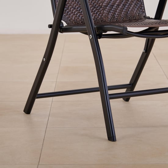 Hillock Rattan Folding Easy Chair - Brown