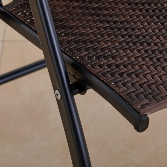 Hillock Rattan Folding Easy Chair - Brown