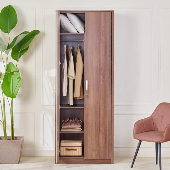 Leon 2-Door Wardrobe - Brown