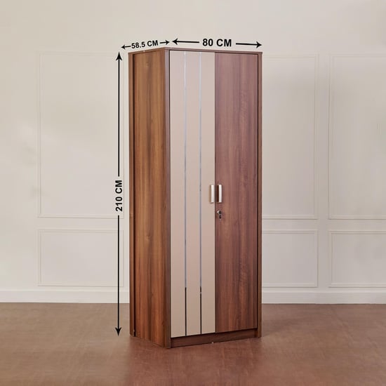 Leon 2-Door Wardrobe - Brown
