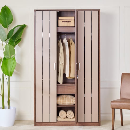 Leon 3-Door Wardrobe - Brown