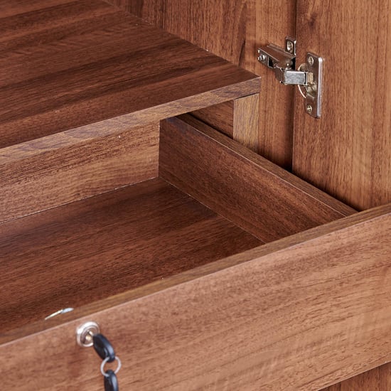 Leon 3-Door Wardrobe - Brown