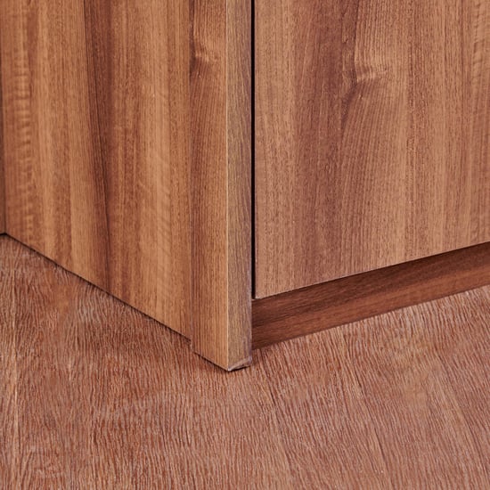 Leon 4-Door Wardrobe - Brown