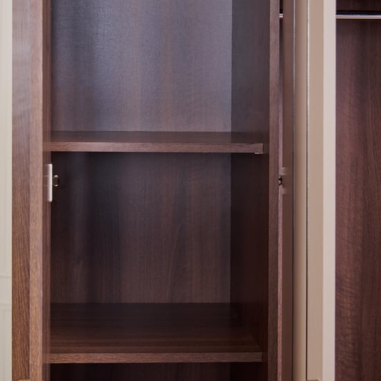Leon 4-Door Wardrobe - Brown