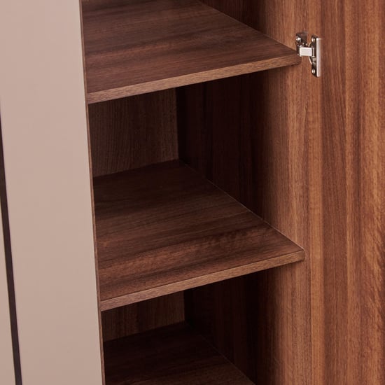 Leon 4-Door Wardrobe - Brown
