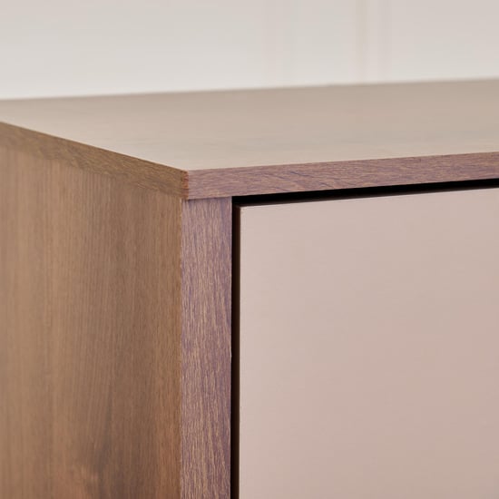 Leon 14 Pairs Shoe Cabinet with Cushion Seat - Brown