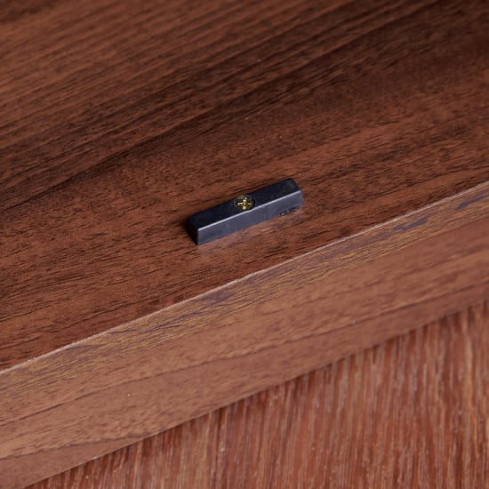 Leon 14 Pairs Shoe Cabinet with Cushion Seat - Brown