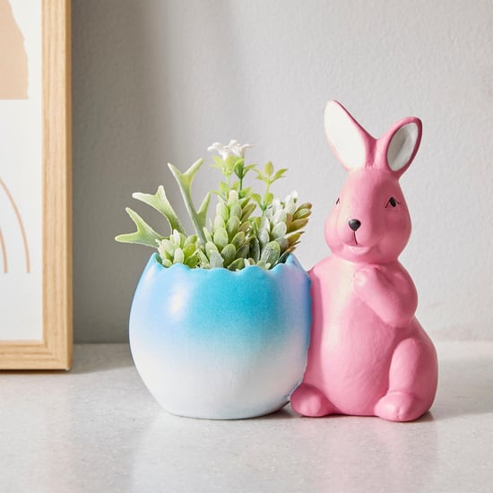 Corsica Malta Ceramic Bunny with Pot Planter