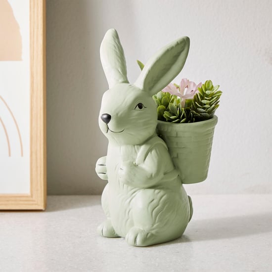 Gloria Ceramic Rabbit Planter