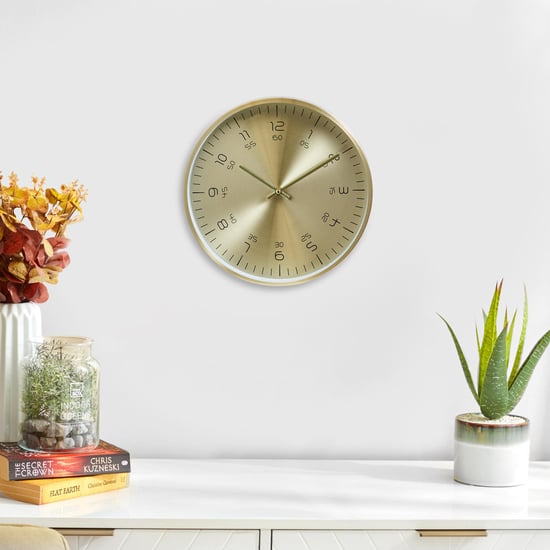 Casablanca Luxe Aluminum Wall Clock - 30cm