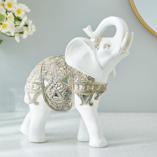 Corsica Airavat Polyresin Elephant Figurine